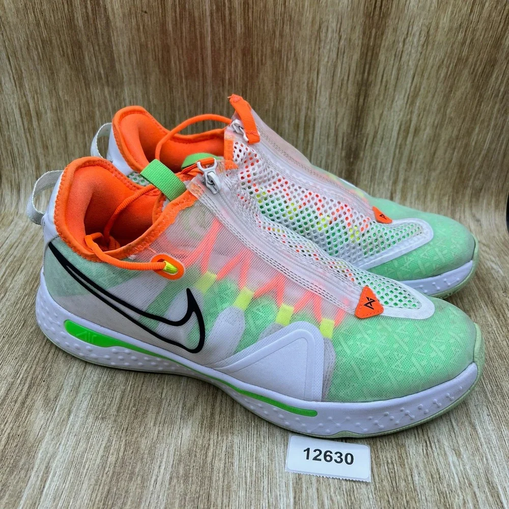 Nike PG 4 x Gatorade Men's Size 14 White GX Basketball Sneakers Shoes CD5078-100